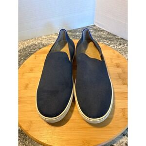 Rothys The Sneaker Navy Night Blue Slip On Flat Shoes Womens 11 Sustainable